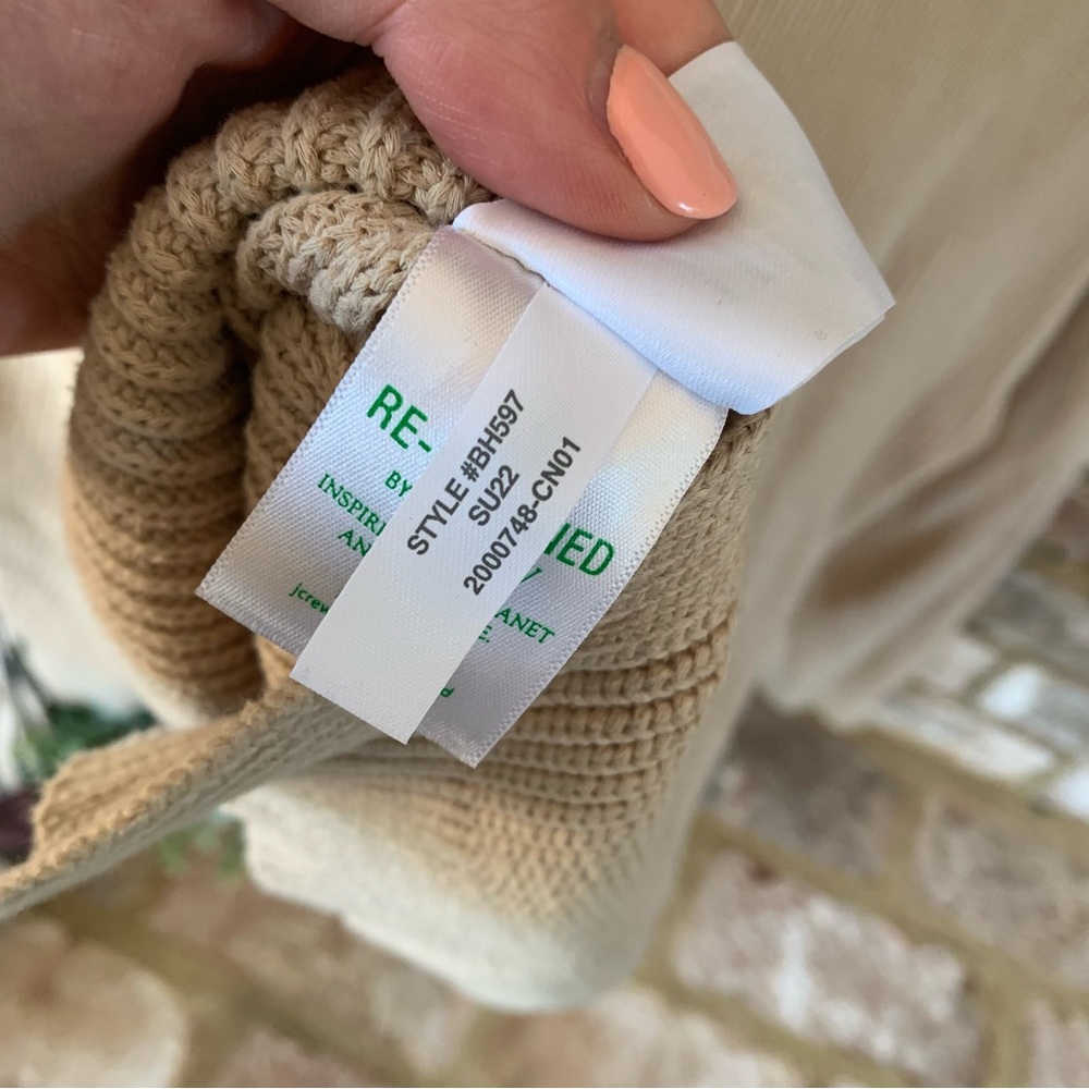 J. Crew | Women's Tan V-Neck Sweater - Picture 9 of 15
